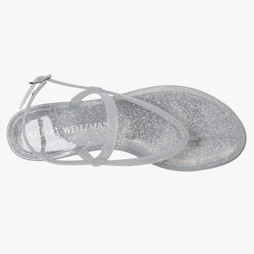 Sold NEW! STUART WEITZMAN JELLY T STRAP SANDAL SIZE 7.5 - Picture 2 of 13